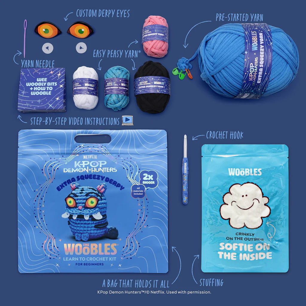 The Woobles-Derpy Extra Squeezy Crochet Kit-knitting / crochet kit-gather here online