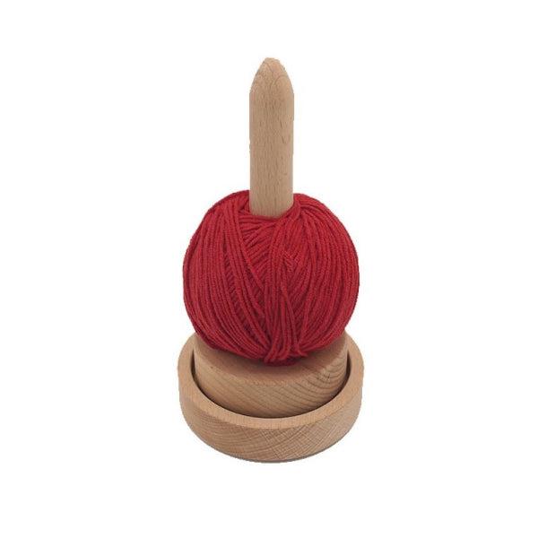 Nurge-Beechwood Yarn Holder-knitting notion-gather here online