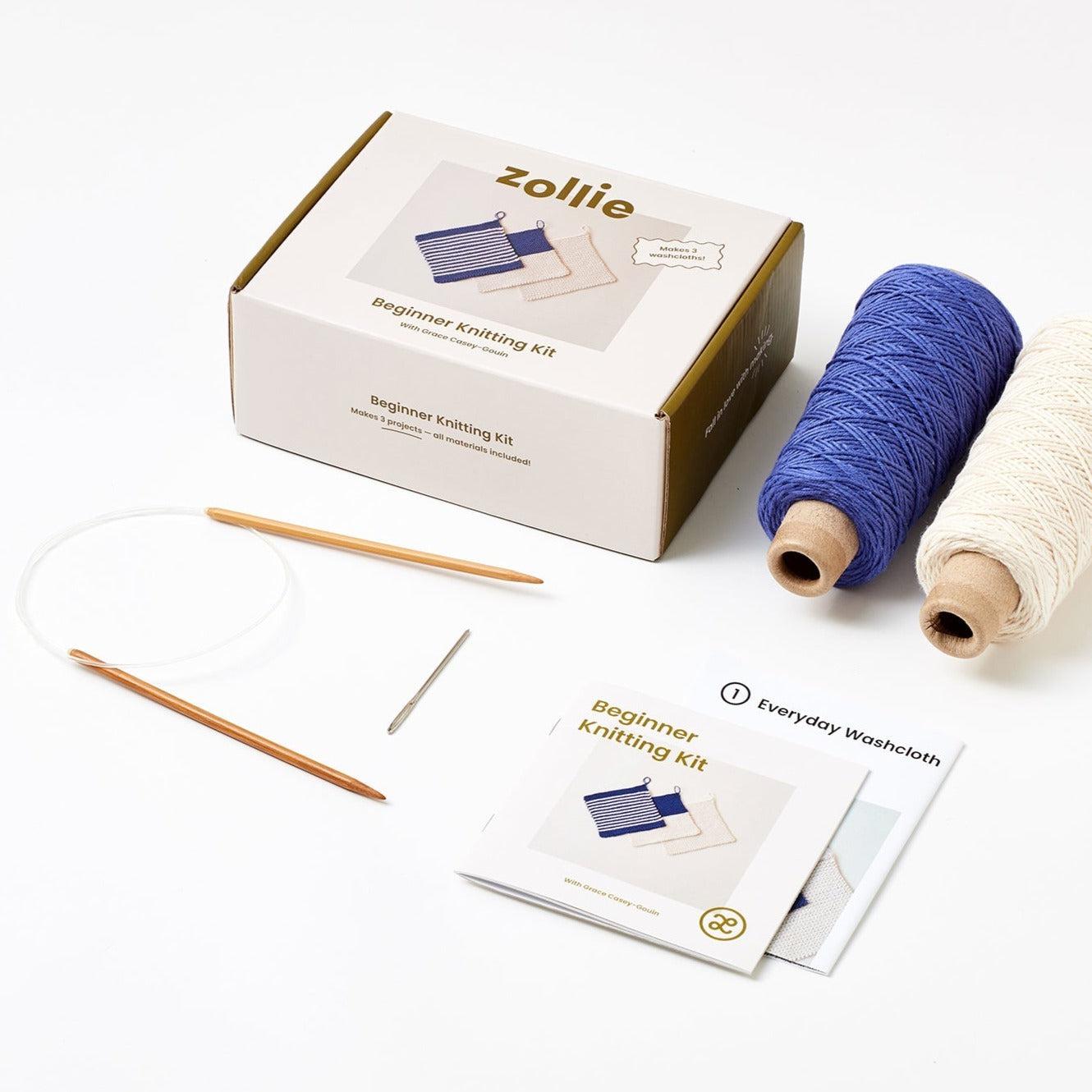 Beginner Knitting Kit - 3 Washcloths – gather here online