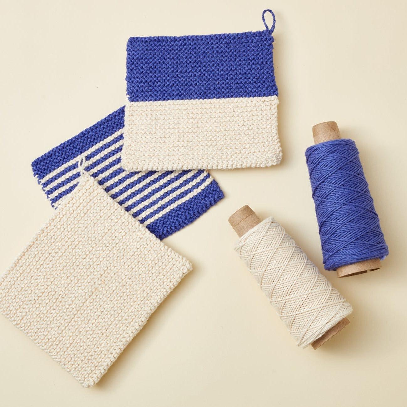 Beginner Knitting Kit - 3 Washcloths