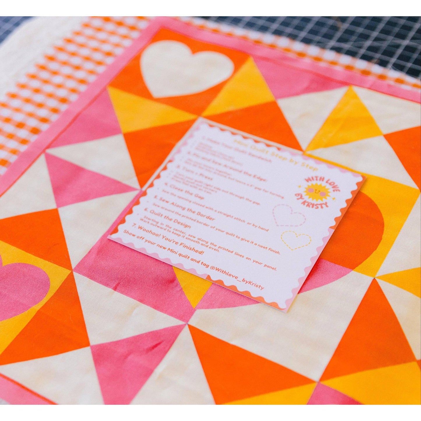 With Love by Kristy-The Color Me Quilt Kit-sewing kit-gather here online