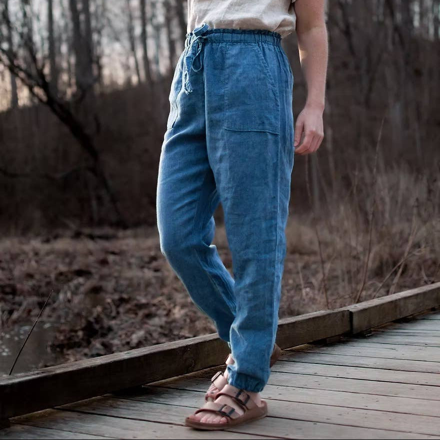 Charlie Darwin Textiles-Olene Pants Pattern-sewing pattern-gather here online