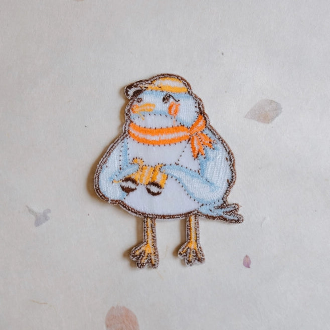 Justine Gilbuena-Birdwatcher Birder Small Iron-On Patch-patches + pins-gather here online