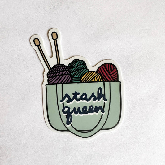 Made by Nilina-Stash Queen Vinyl Sticker-sticker-gather here online