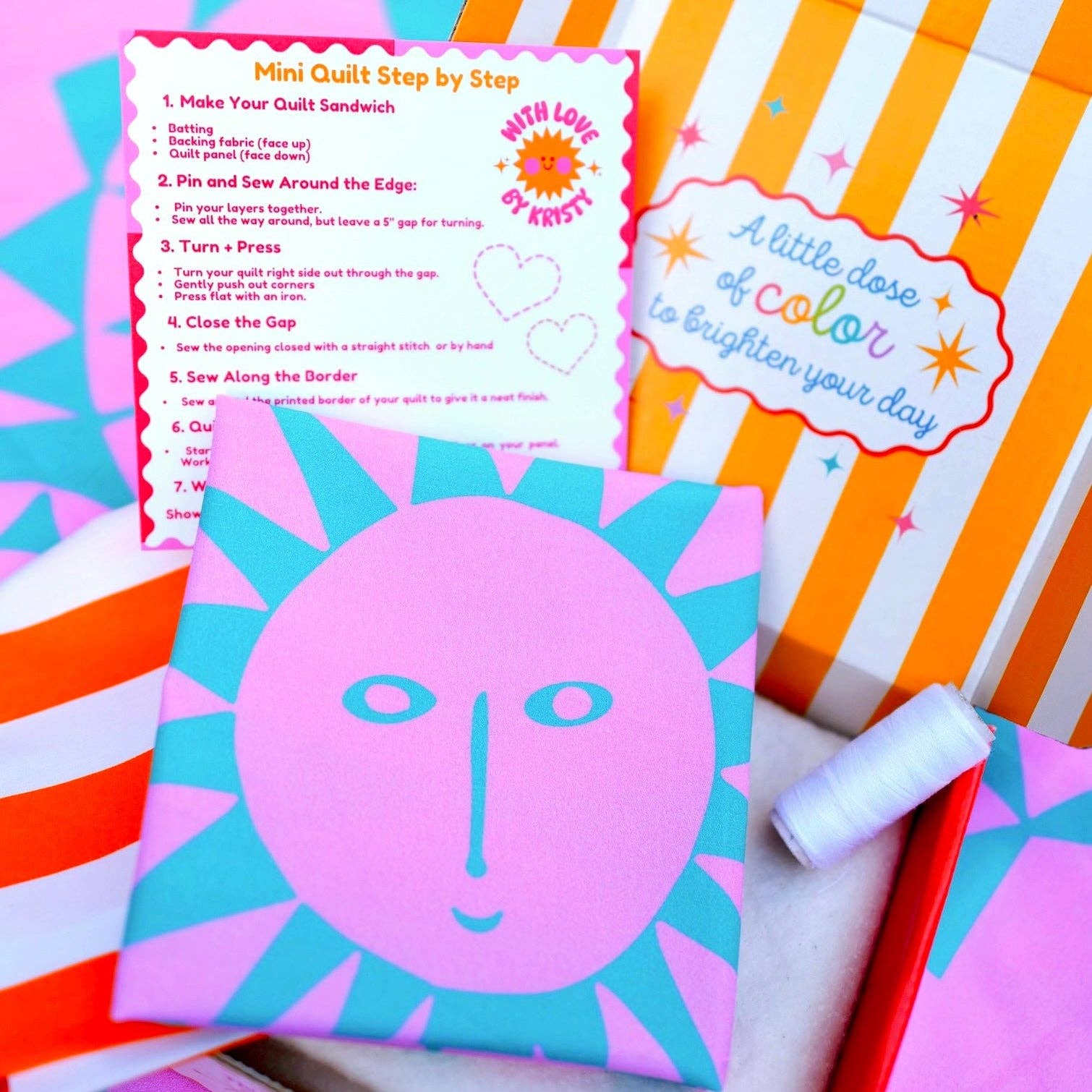 With Love by Kristy-Mary Blair™ Sunchild Mini Quilt Kit-sewing kit-gather here online