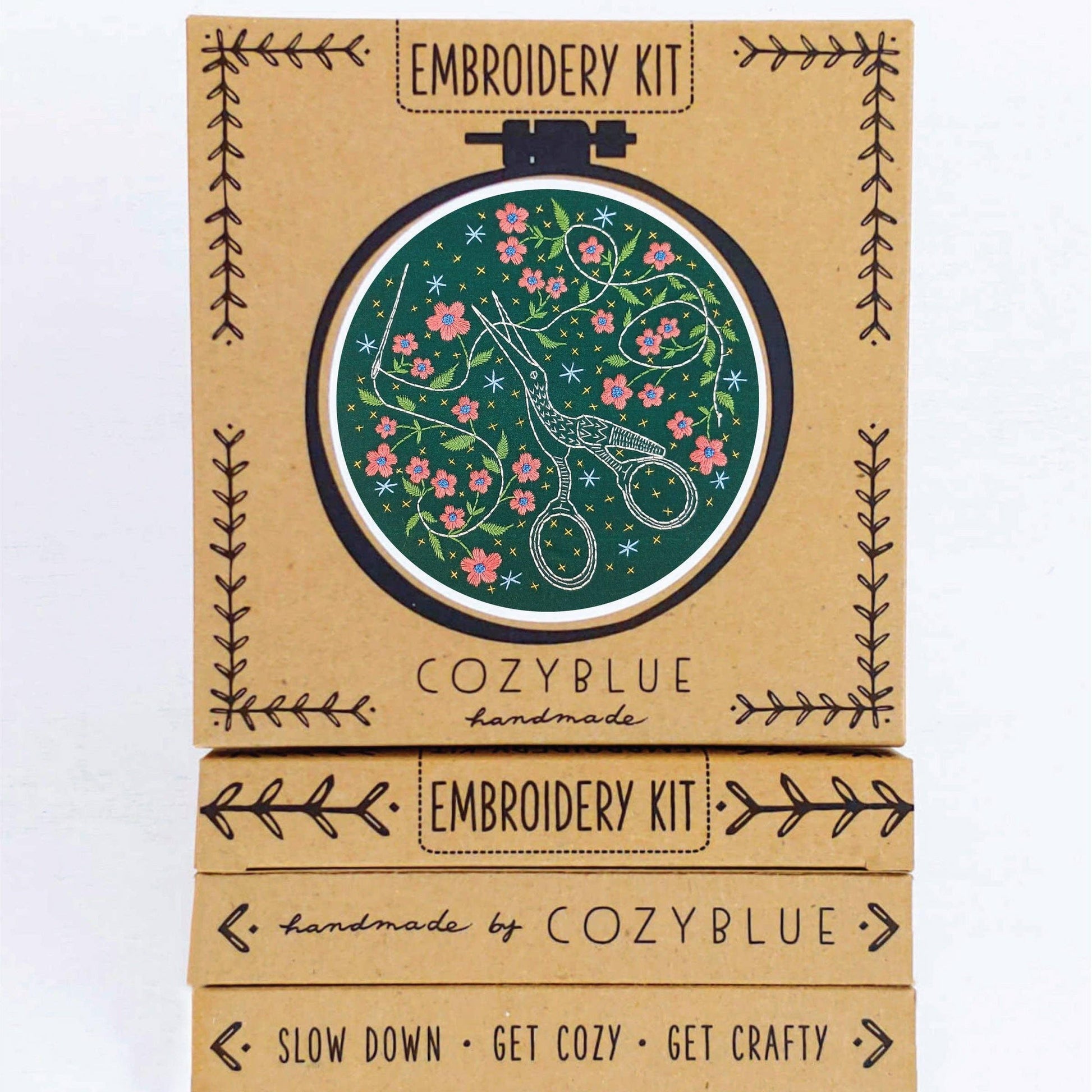 CozyBlue-Stitchcraft Embroidery Kit-embroidery kit-gather here online