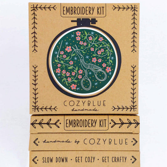 CozyBlue-Stitchcraft Embroidery Kit-embroidery kit-gather here online