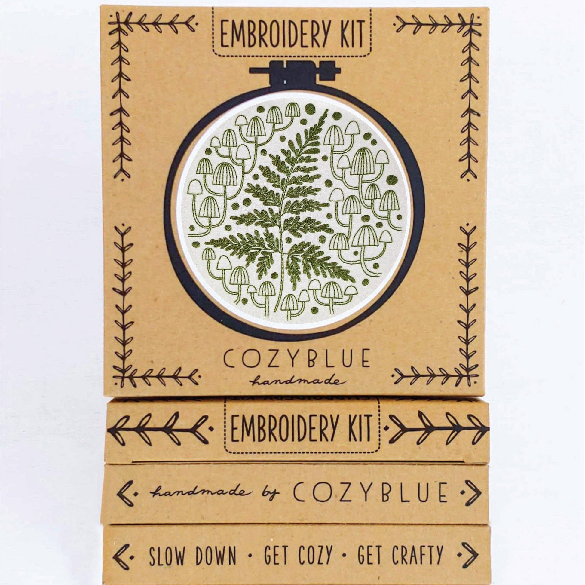 CozyBlue-Fern + Friends Embroidery Kit-embroidery kit-gather here online