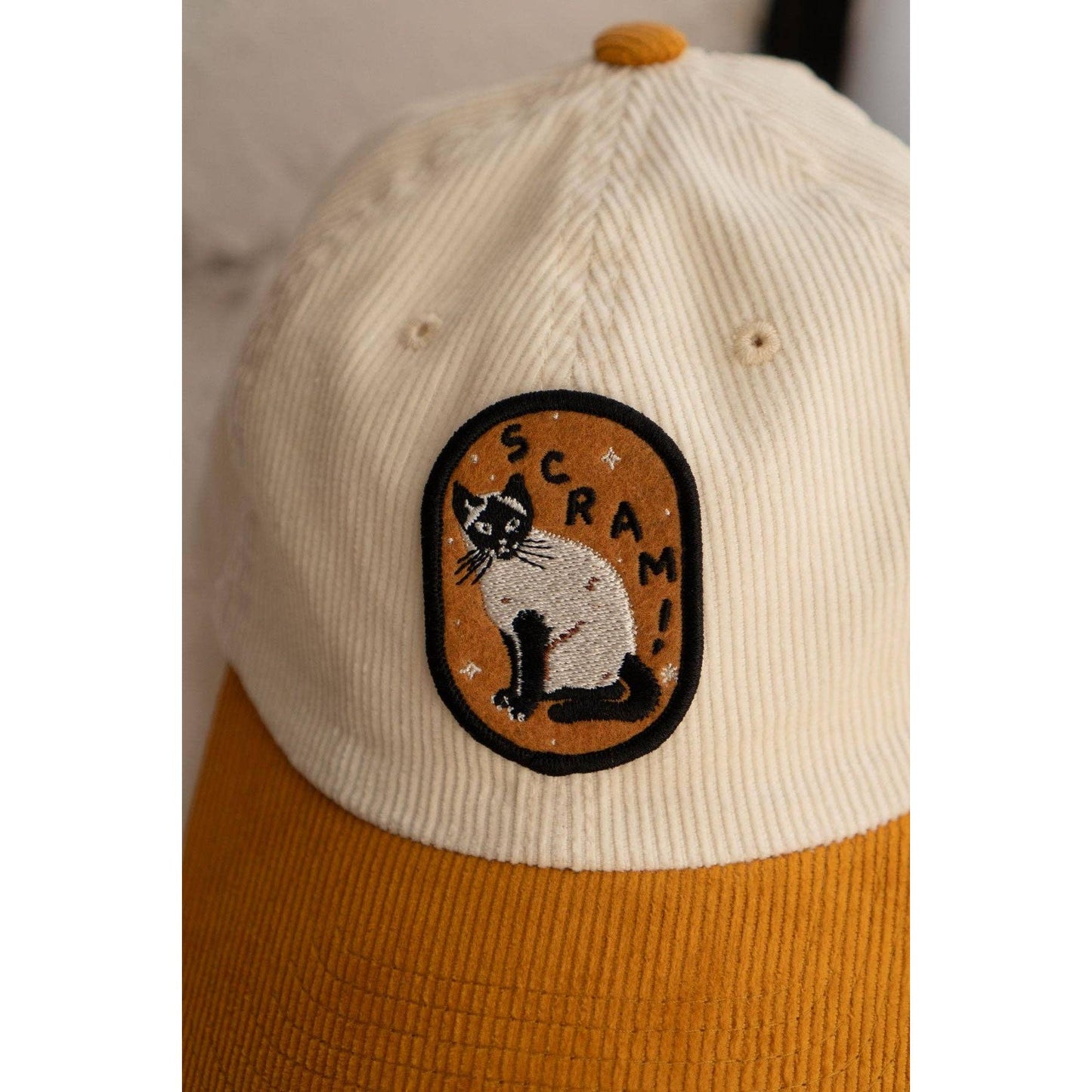 Stay Home Club-Scram - Felt Sticky Patch-sticker-gather here online