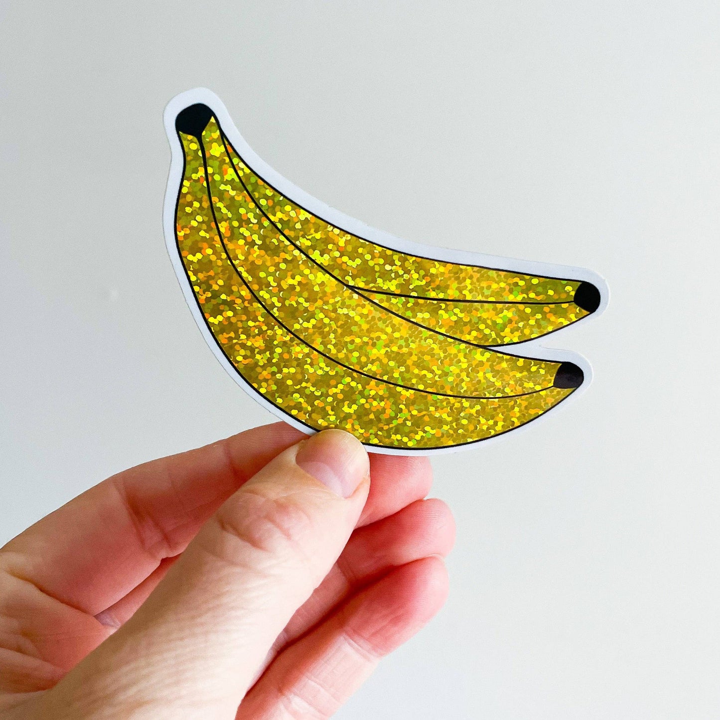 Jenny Lemons-Glitter Banana Bunch Sticker-accessory-gather here online