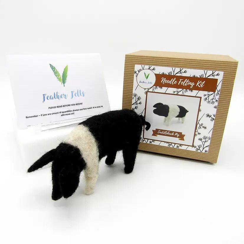 Feather Felts-Saddleback Pig Needle Felting Kit - Without Foam-craft kit-gather here online