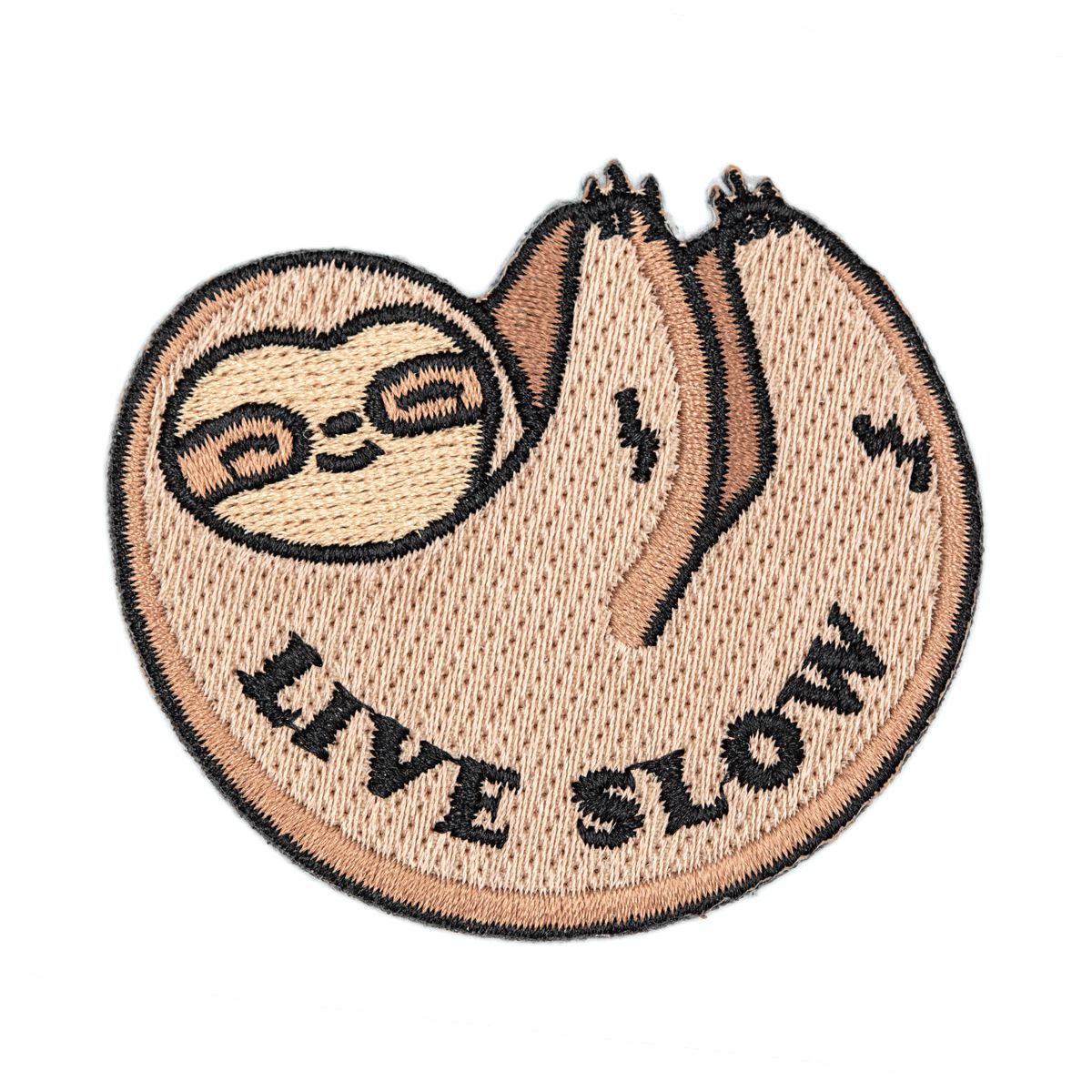 These Are Things-Live Slow Sloth Iron-On Patch-accessory-gather here online