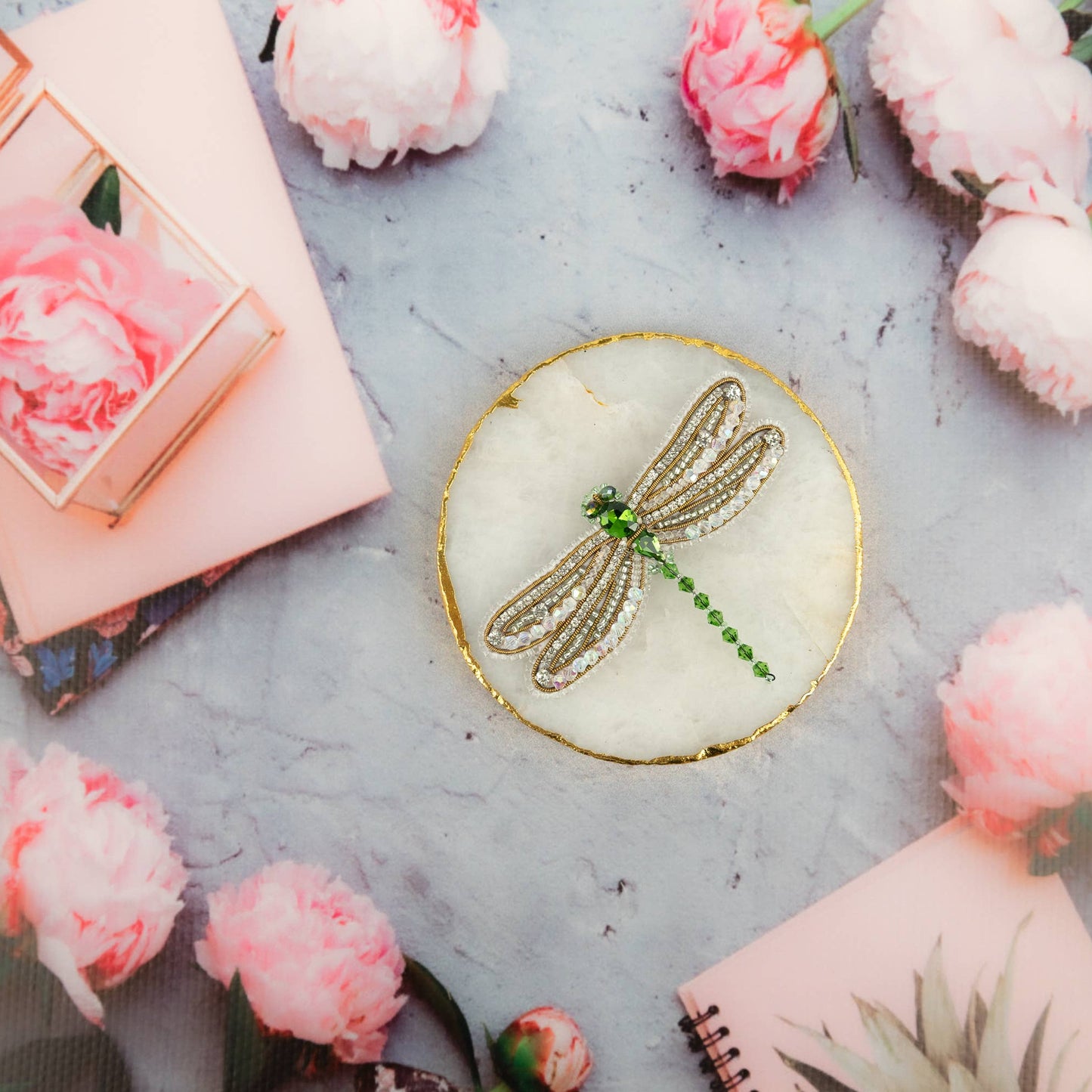 Dragonfly Beaded Brooch Kit: DIY Insect Jewelry Making