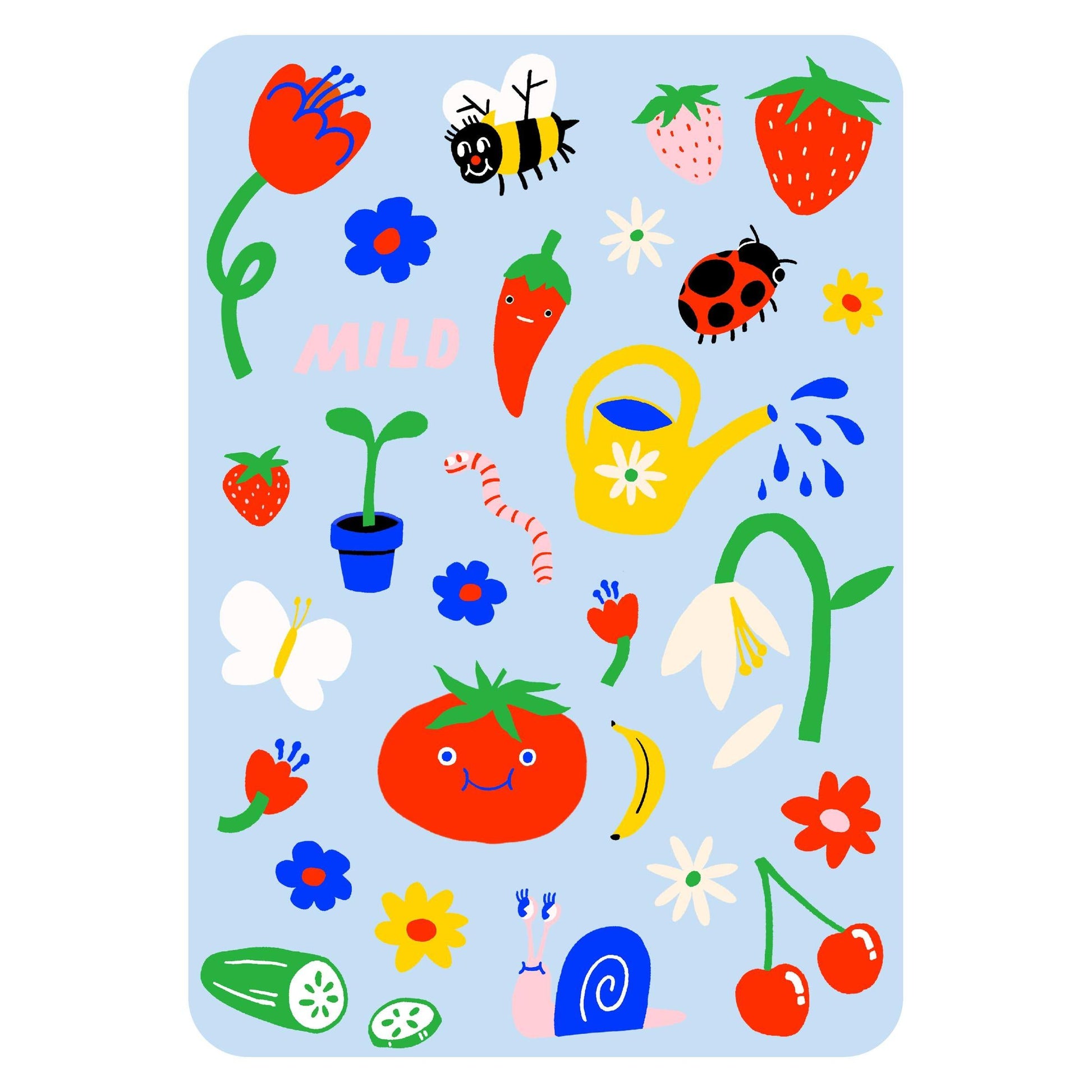 Hot Dang Press-Garden Gone Mild Iron-On Transfer Sheet Set-patches + pins-gather here online