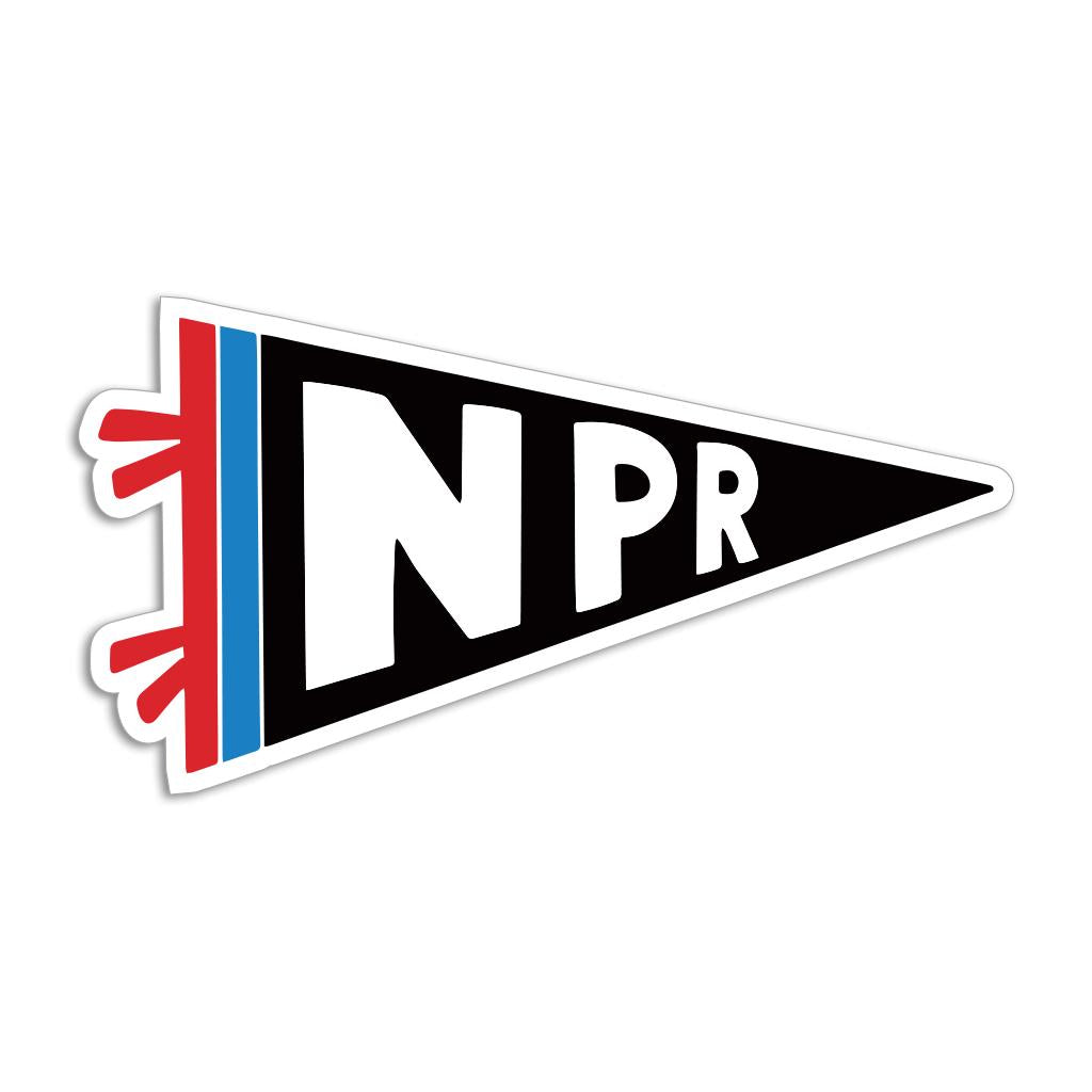 RAYGUN-NPR Pennant Die-Cut Sticker-sticker-gather here online