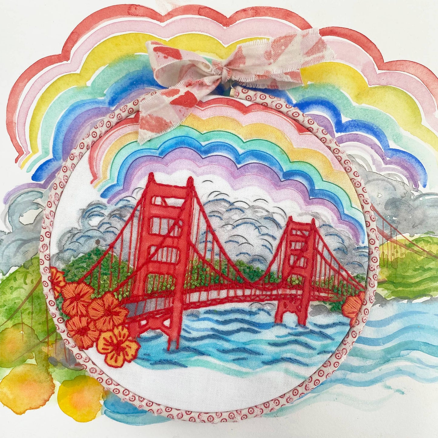 Keller Design Co.-Meet Me in San Francisco Embroidery Kit-embroidery kit-gather here online