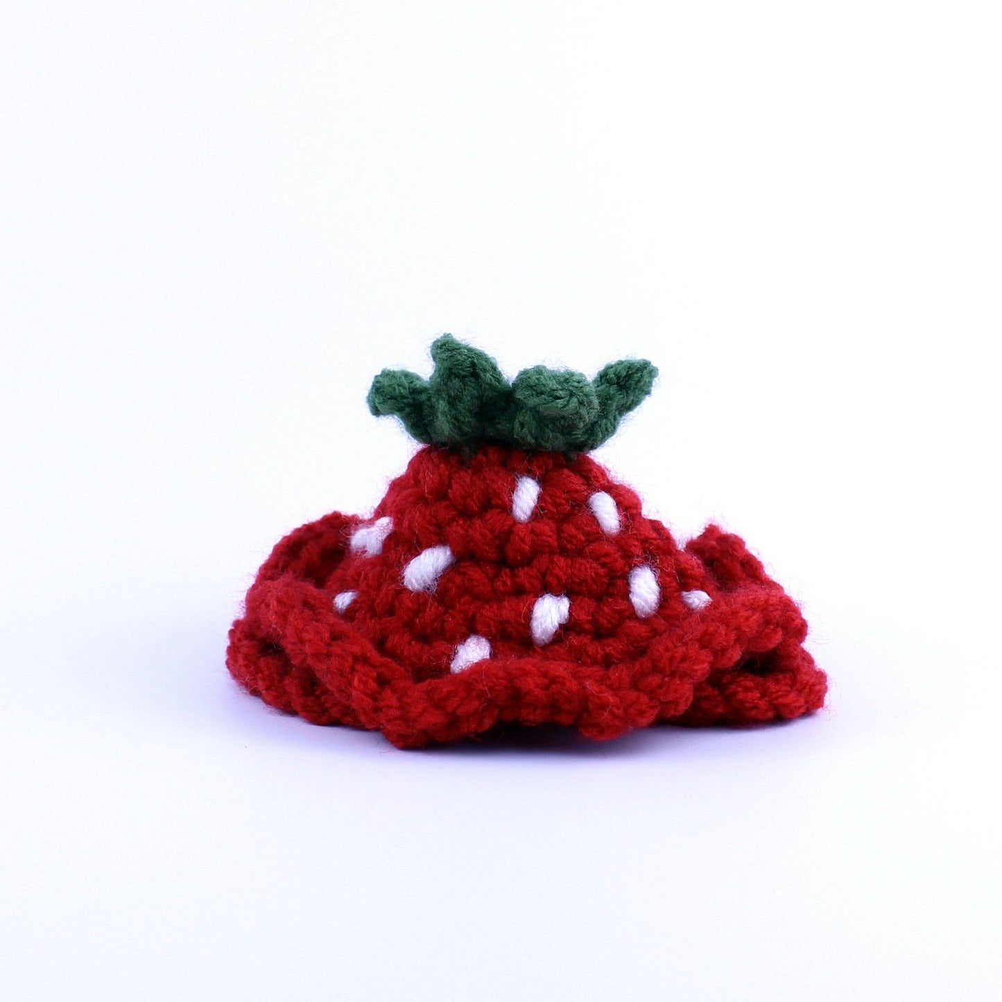 Strawberry Cat Hat - Beginner Crochet Kit