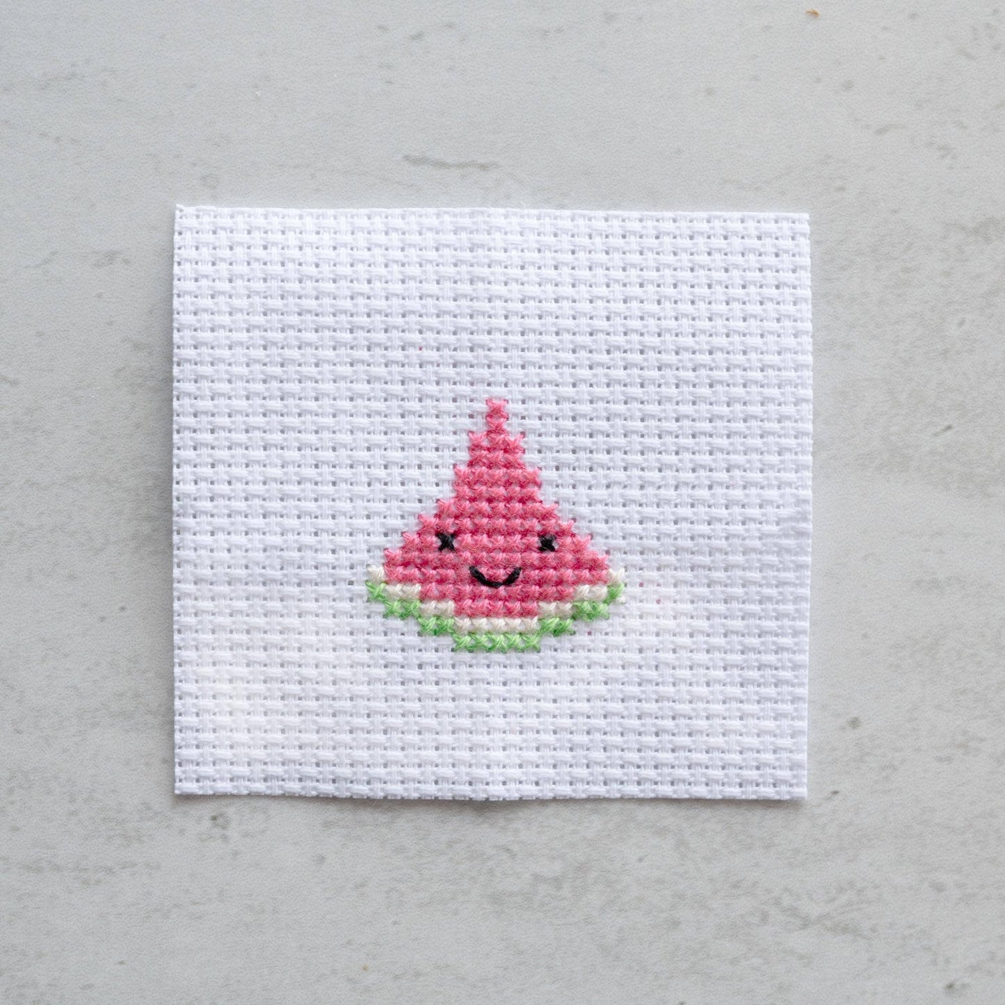Marvling Bros Ltd-Kawaii Watermelon Mini Cross Stitch Kit-xstitch kit-gather here online