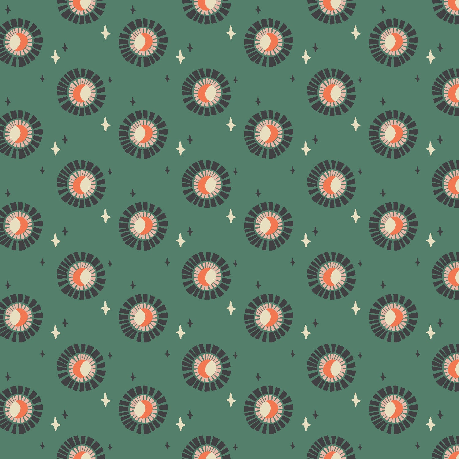 Cotton + Steel-Cascade Sun Evergreen-fabric-gather here online