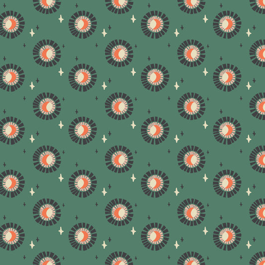 Cotton + Steel-Cascade Sun Evergreen-fabric-gather here online