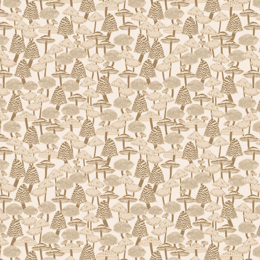 Cotton + Steel-Mushroom Love - Khaki-fabric-gather here online