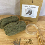 Juliette Pecaut Designs-Learn to Knit Kit: Socks-knitting / crochet kit-Sage-gather here online