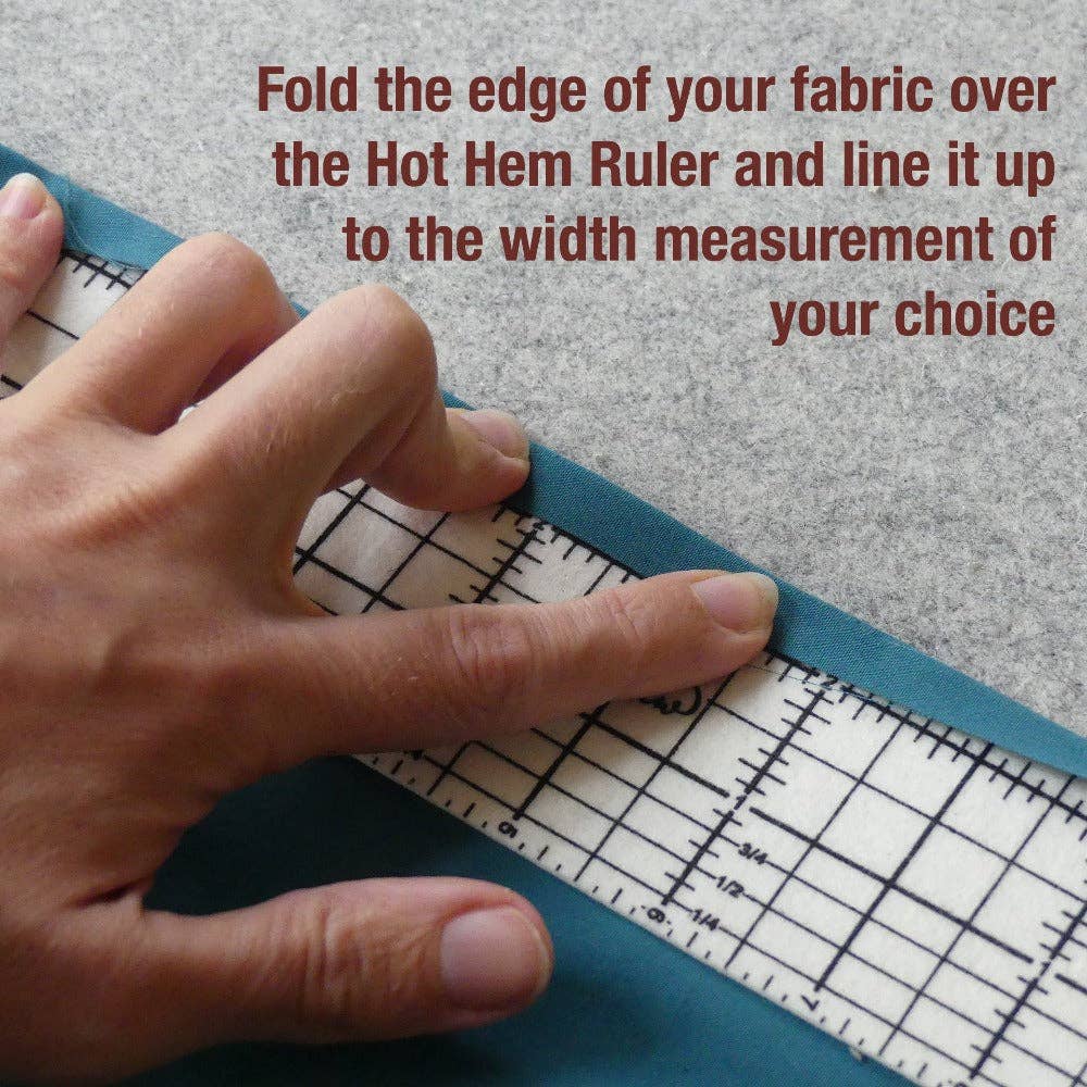 Madam Sew-Hot Hem Ruler-sewing notion-gather here online