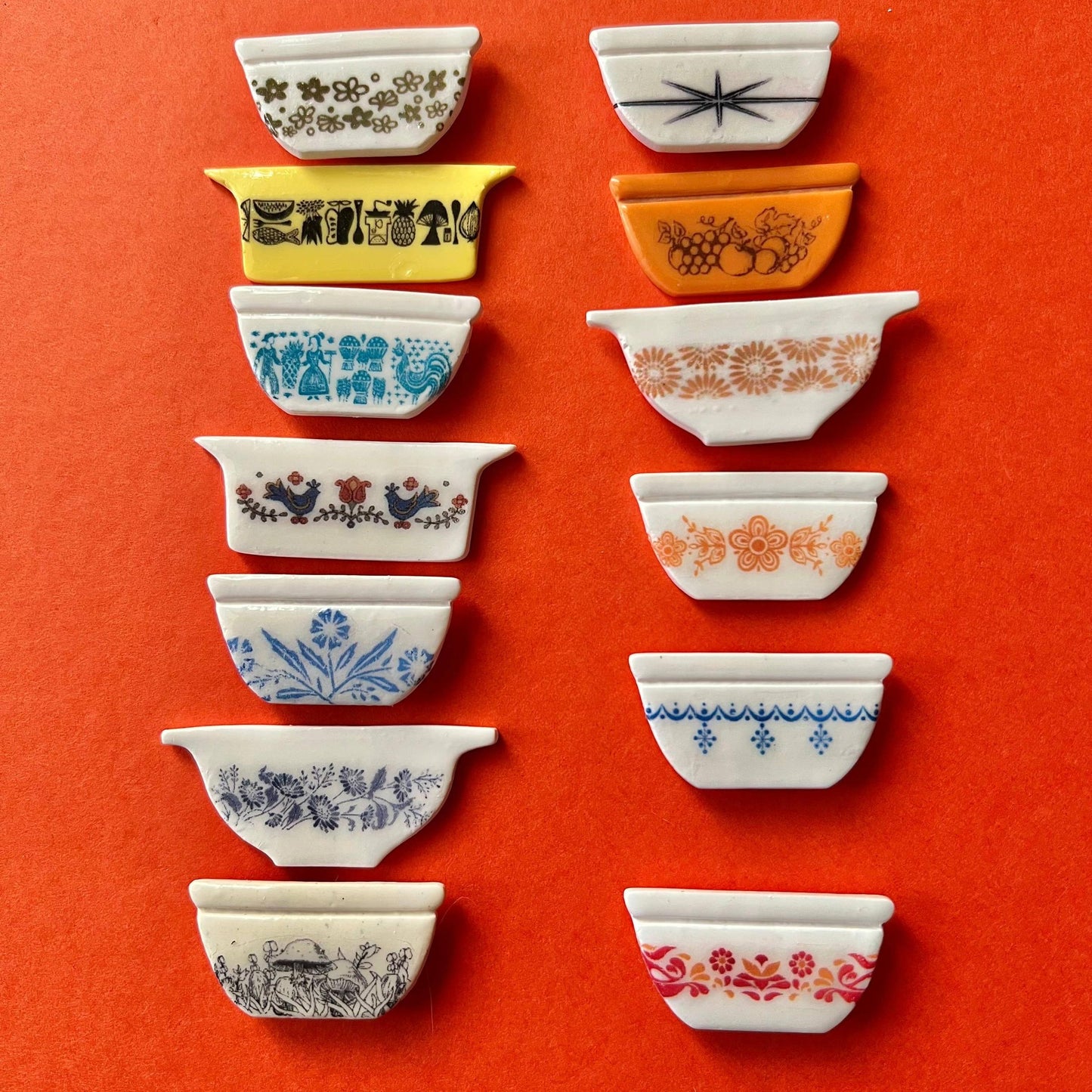 Dainty Comet-Vintage Inspired Cookware Needle Minder-embroidery notion-Yellow Daisy-gather here online
