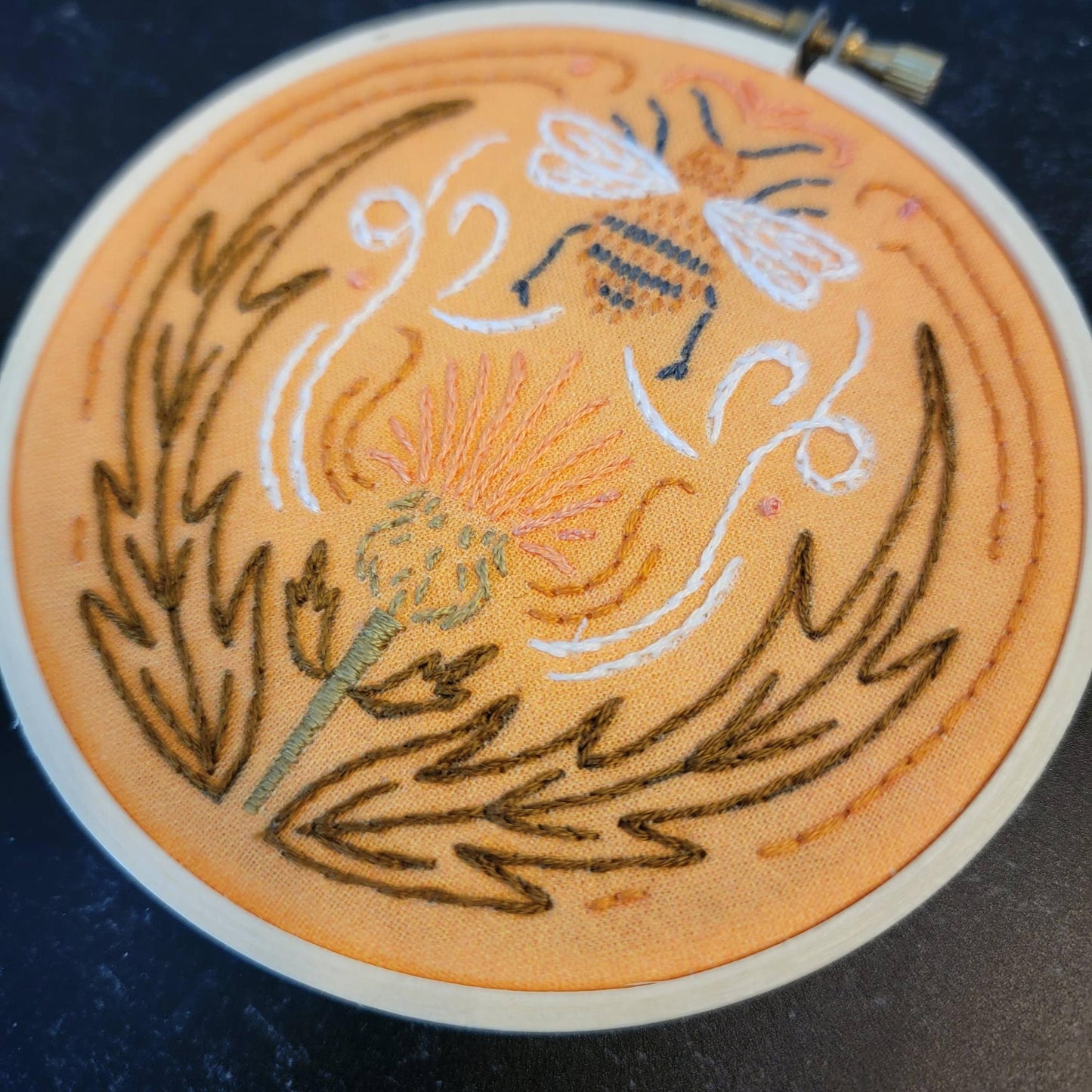 Holly Oddly-Bee, 4" Embroidery Kit-embroidery kit-gather here online