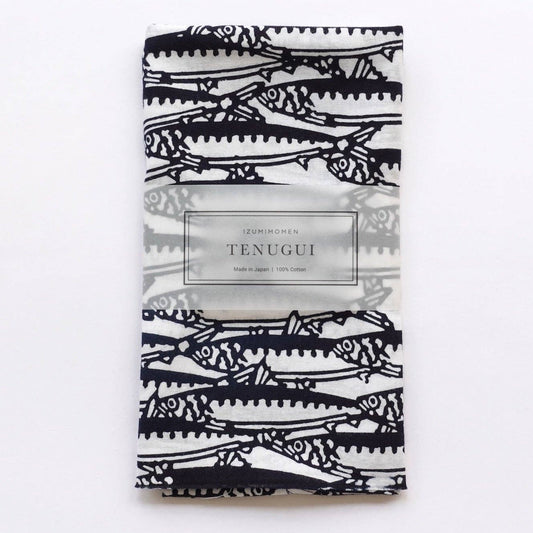 Curious Corners-Izumimomen Tenugui - Sardine-accessory-gather here online