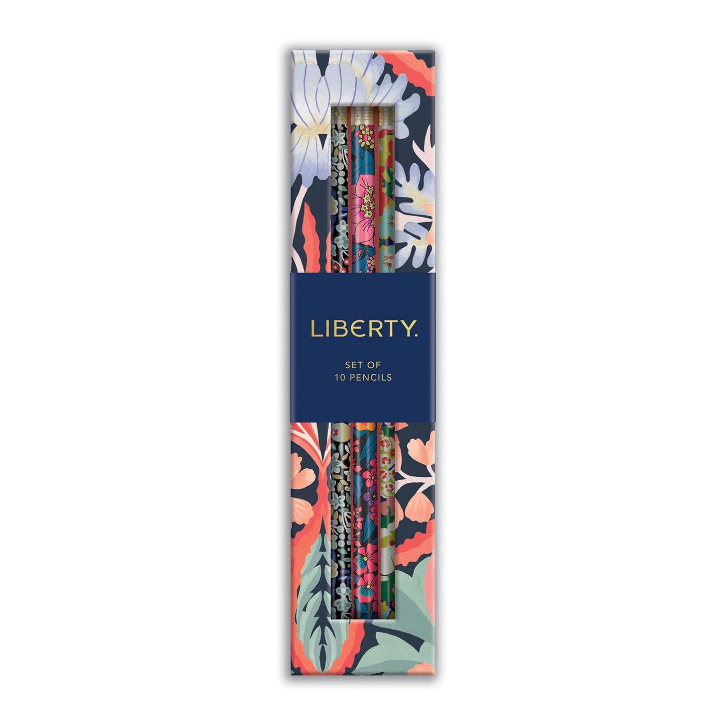 Chronicle Books-Liberty Floral Pencil Set-accessory-gather here online