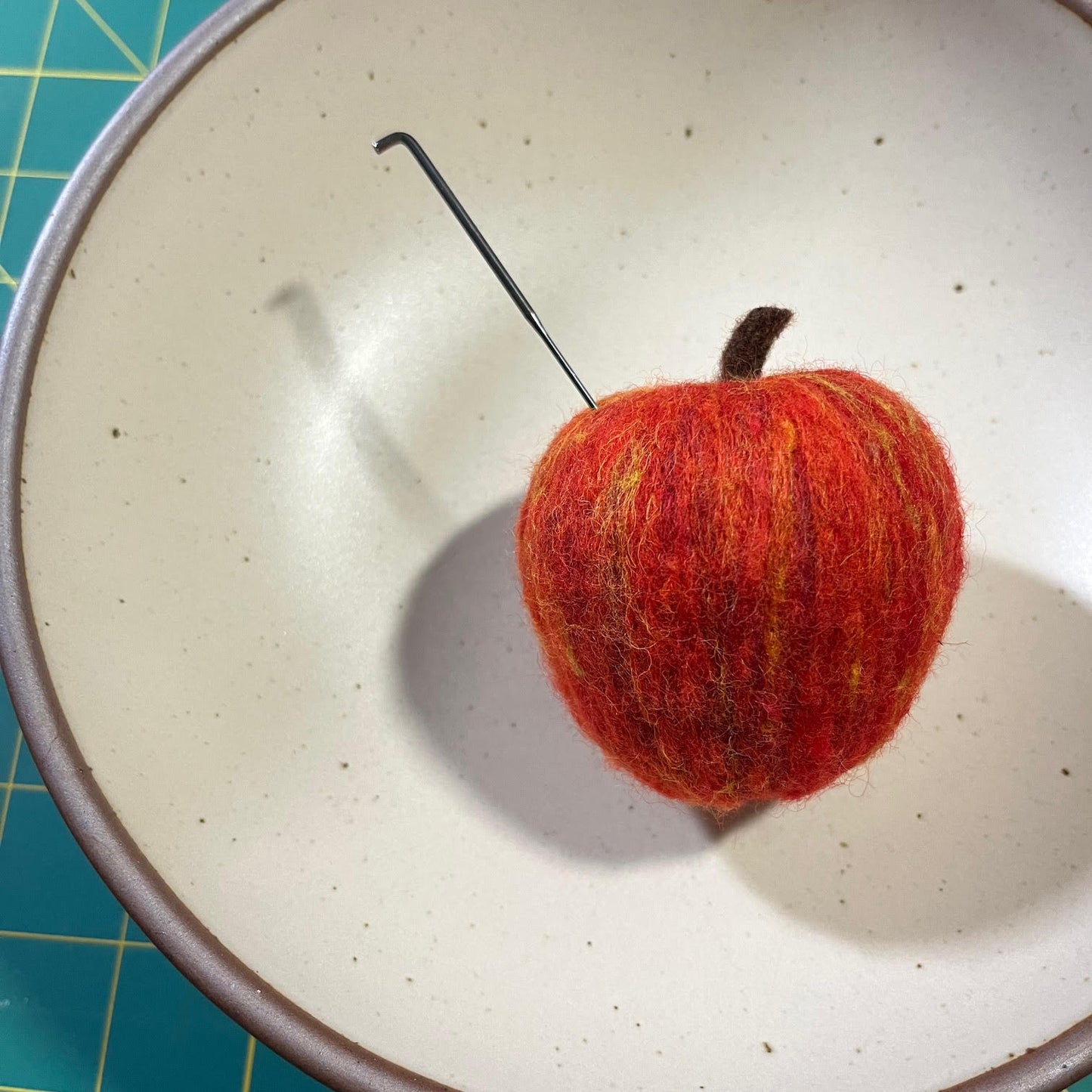 gather here classes-Needle Felted Apple-class-gather here online