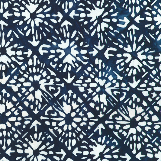 Artisan Batiks-Block Sunburst Indigo-fabric-gather here online