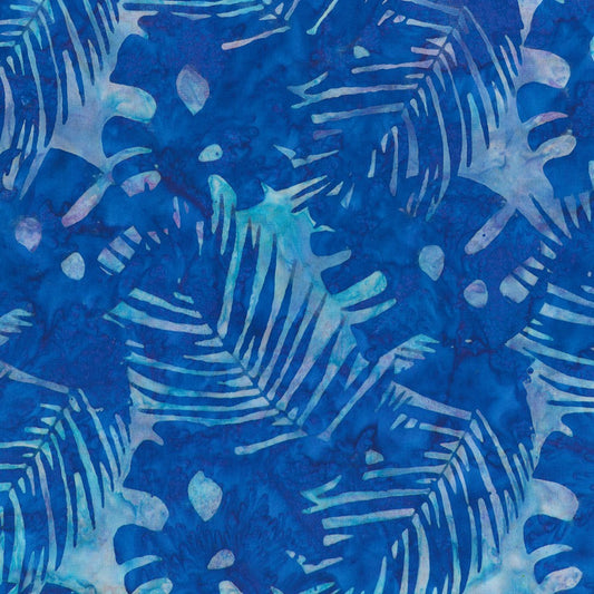 Robert Kaufman-Coastal Foliage Blue-fabric-gather here online