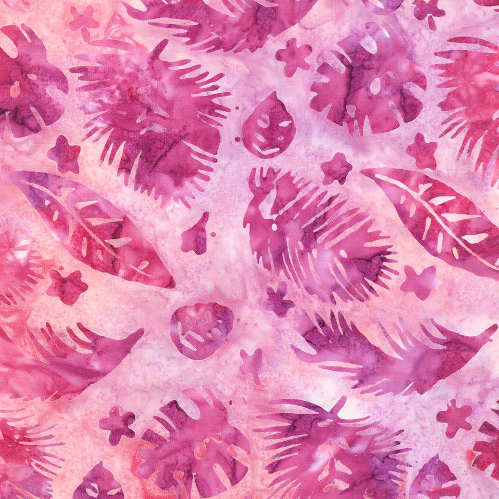 Robert Kaufman-Leaf Prints Pink-fabric-gather here online