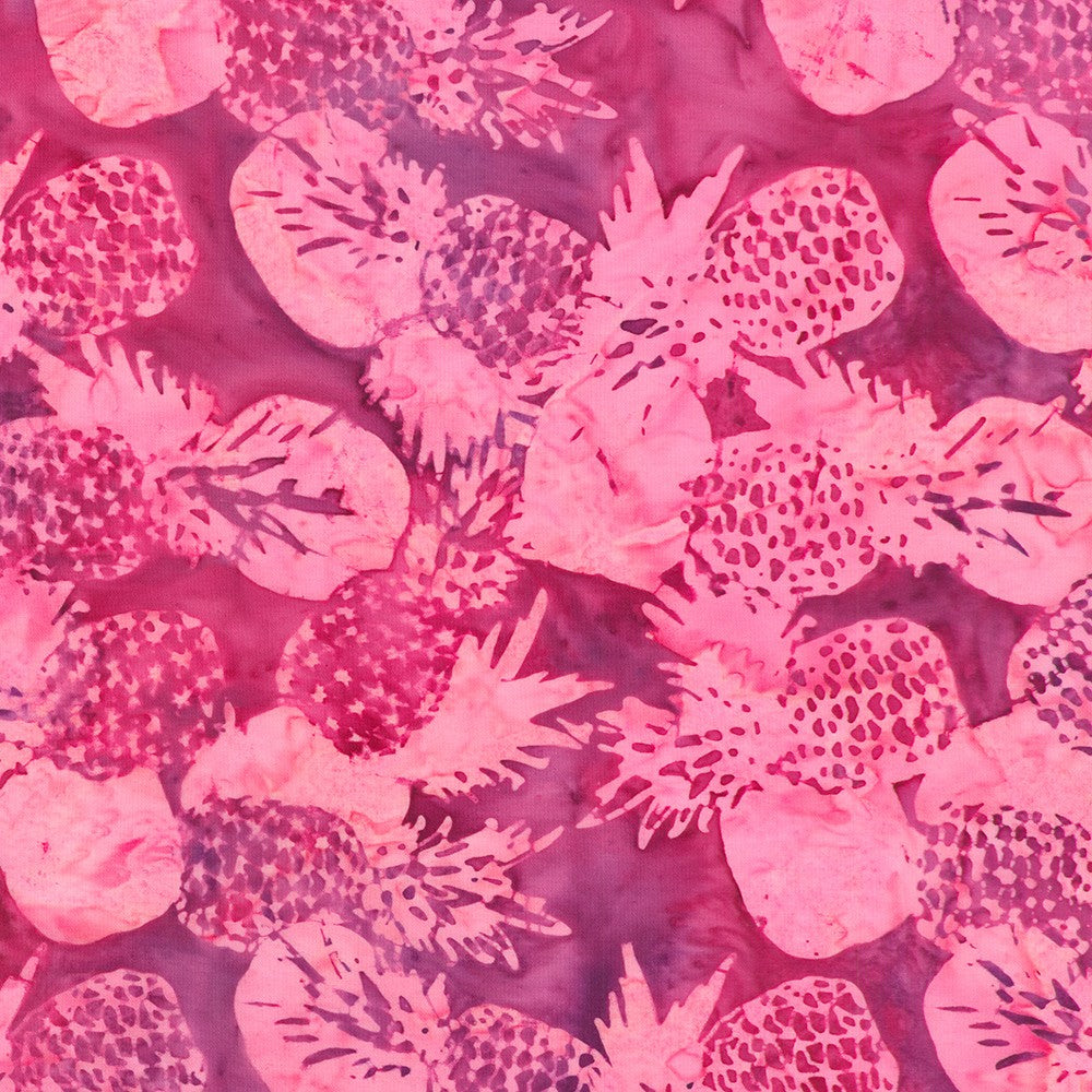 Robert Kaufman-Pineapples Flamingo-fabric-gather here online