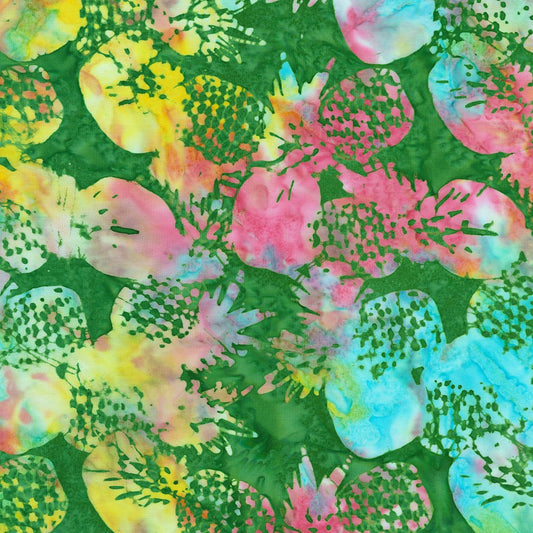 Robert Kaufman-Pineapples Pastel-fabric-gather here online