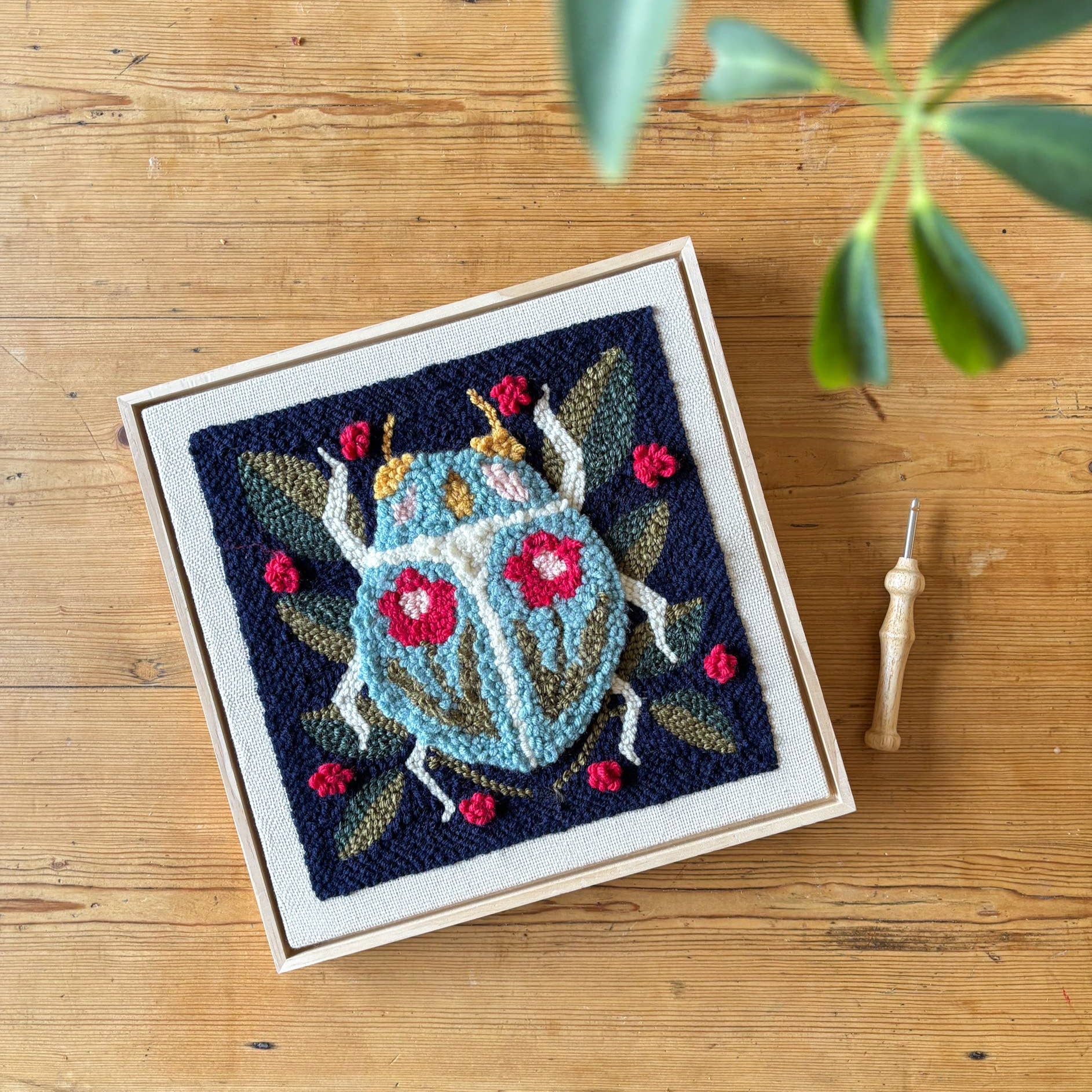 The Urban Acres-Spring Beetle Punch Needle Kit-craft kit-gather here online