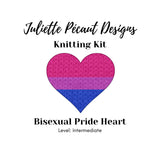 Juliette Pécaut Designs-Knitting Kit: Pride Hearts-knitting / crochet kit-Bisexual-gather here online
