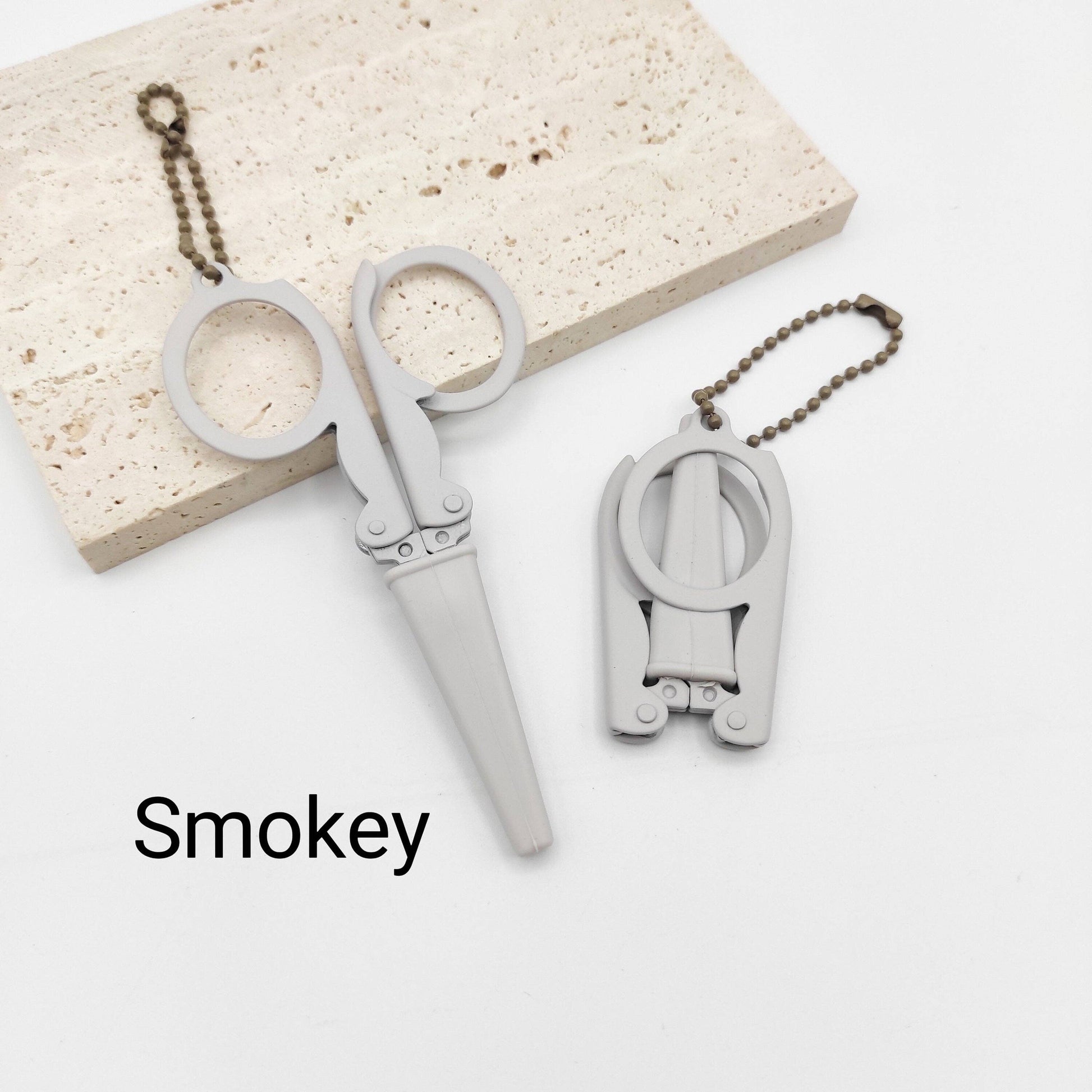 SCwholeworks-Portable Folding Scissors With Sheath-scissors + snips-Smokey-gather here online