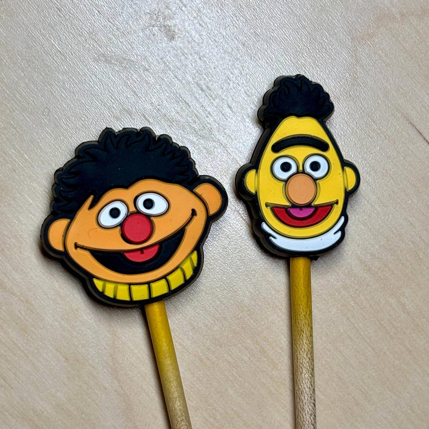 Comma Craft Co-Bert & Ernie Knitting Needle Point Protectors-knitting notion-gather here online