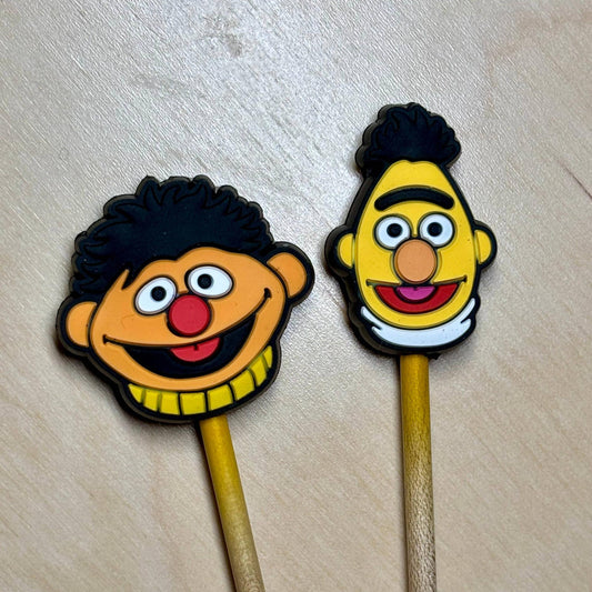 Comma Craft Co-Bert & Ernie Knitting Needle Point Protectors-knitting notion-gather here online