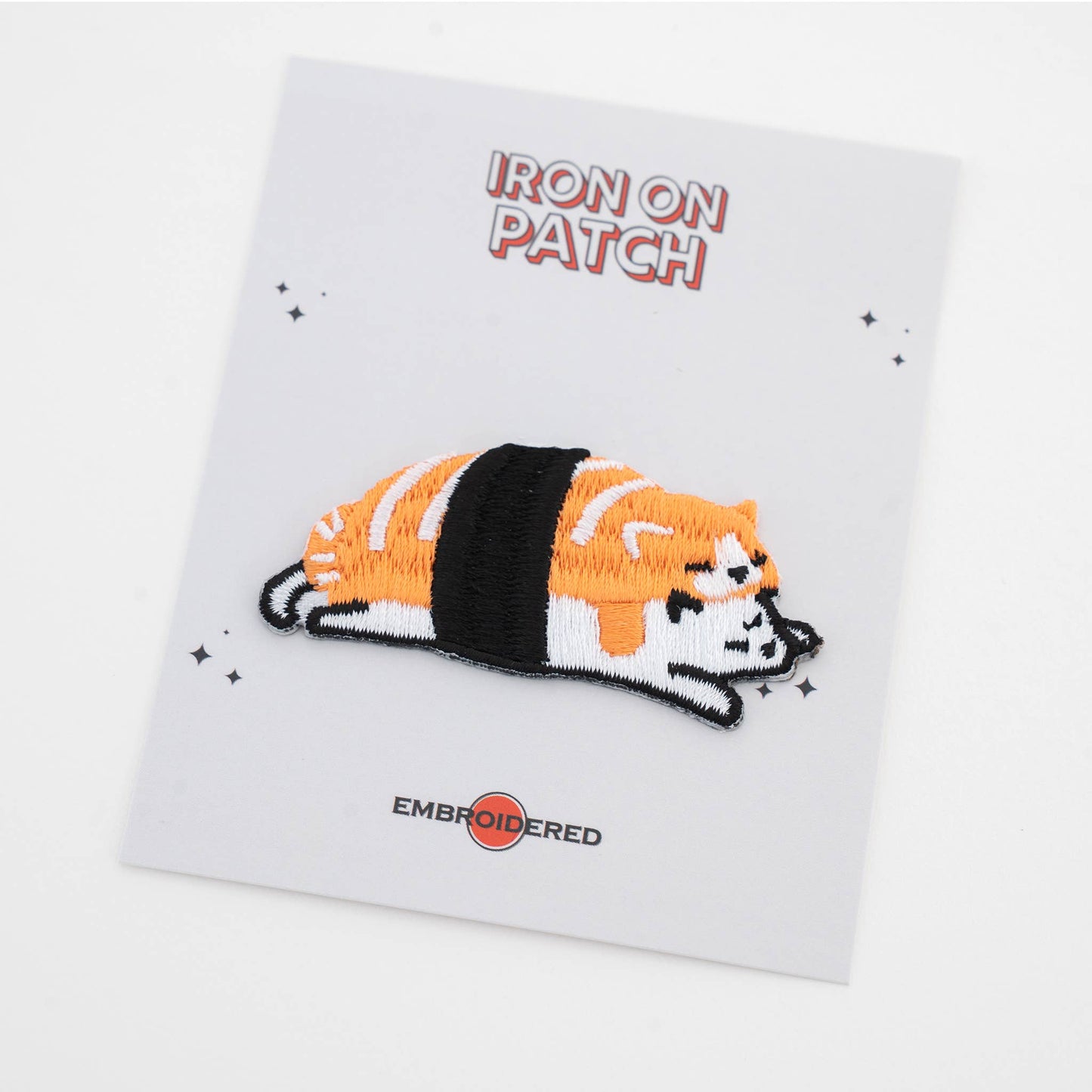 Great Zakka-Naptime Foodies Cat Iron-On Patch-patches + pins-Salmon-gather here online