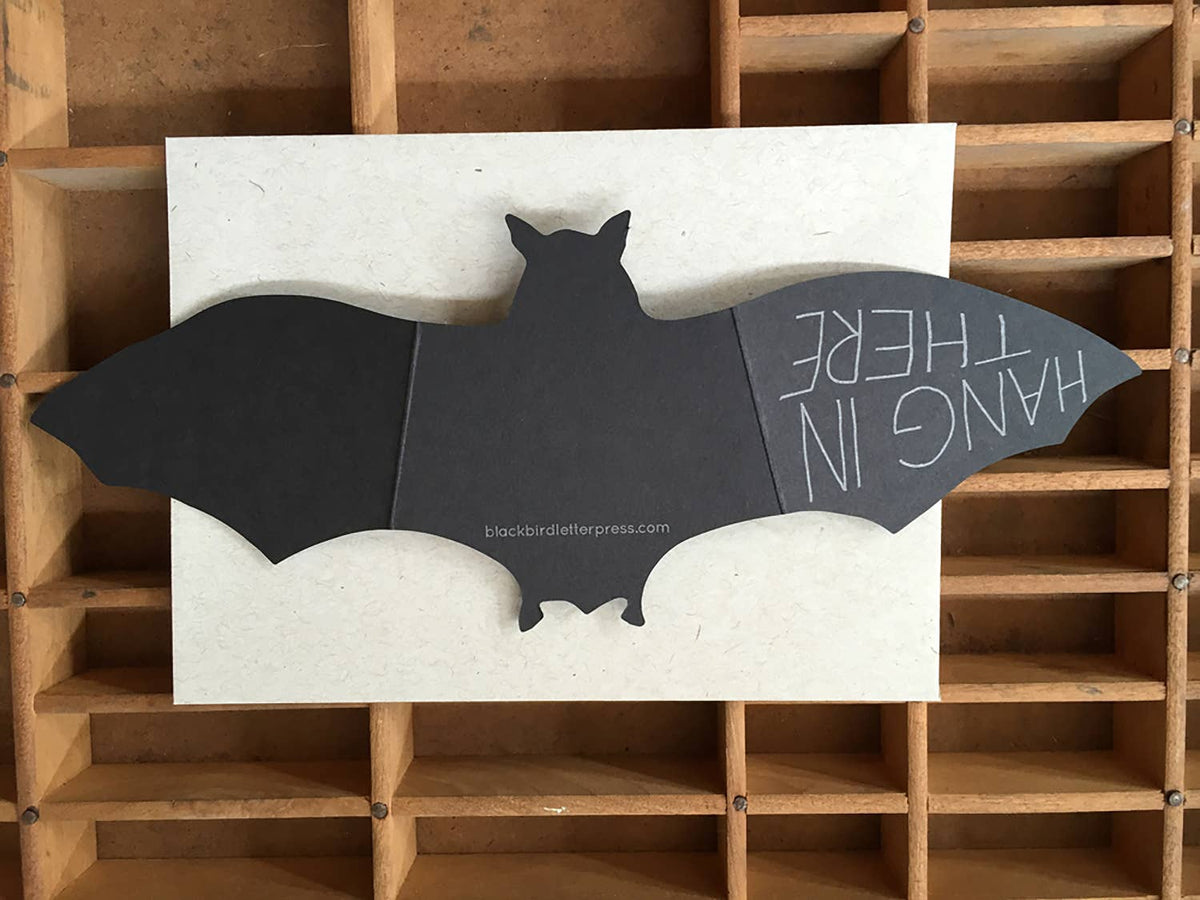Bat Hang In There Greeting Card