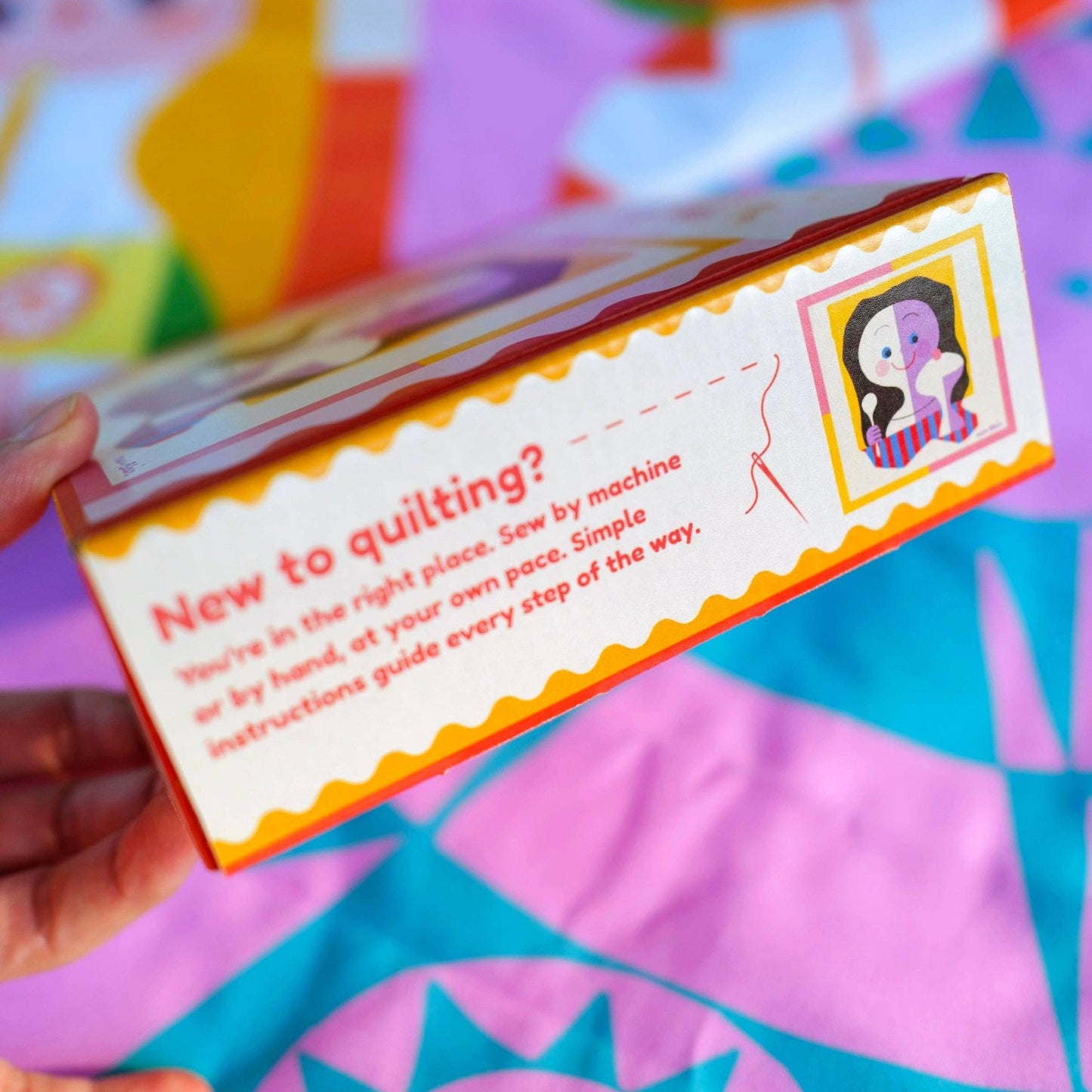 With Love by Kristy-Mary Blair™ Ice Cream Girl Mini Quilt Kit-sewing kit-gather here online
