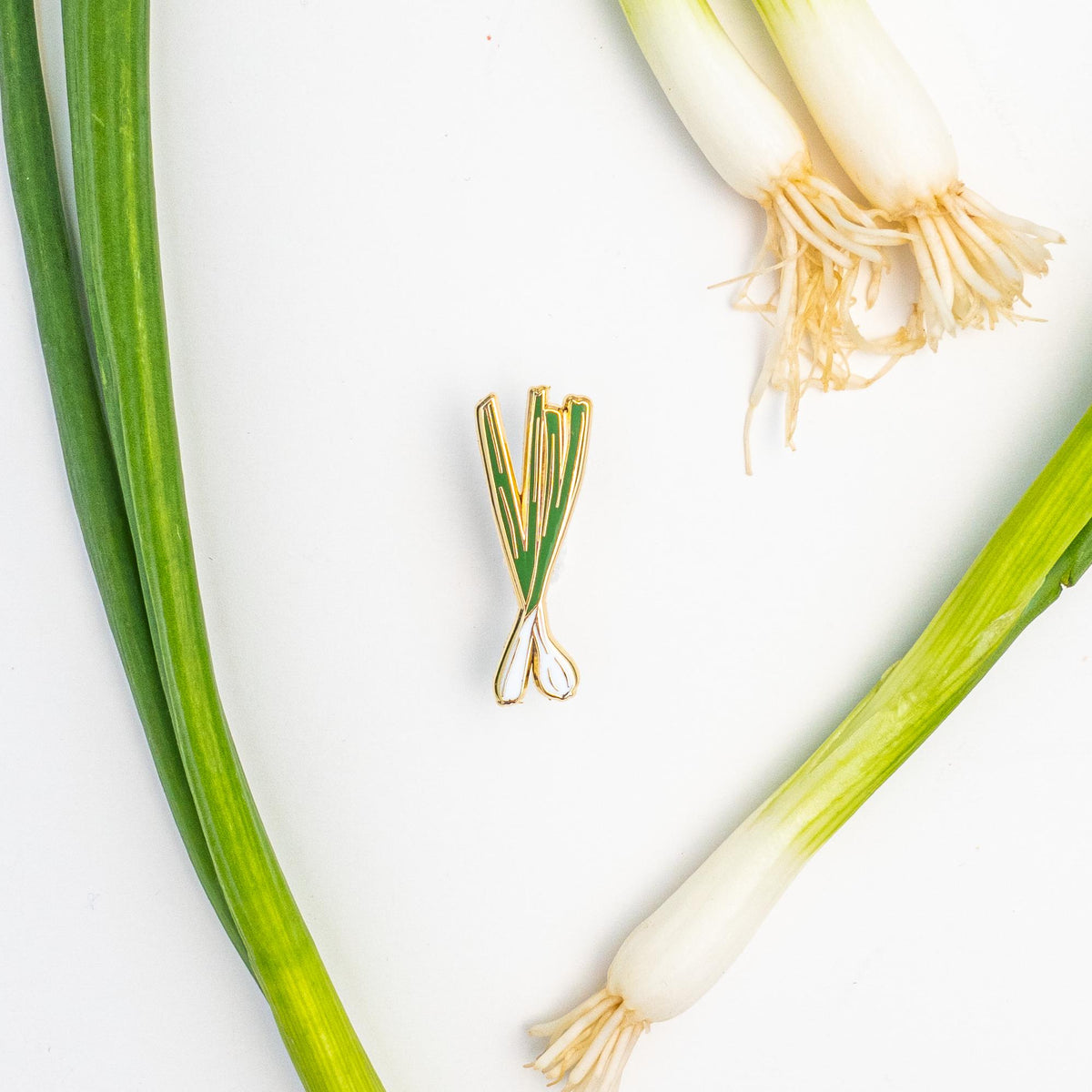 Sherry's Palette-Green Onions Enamel Pin-patches + pins-gather here online