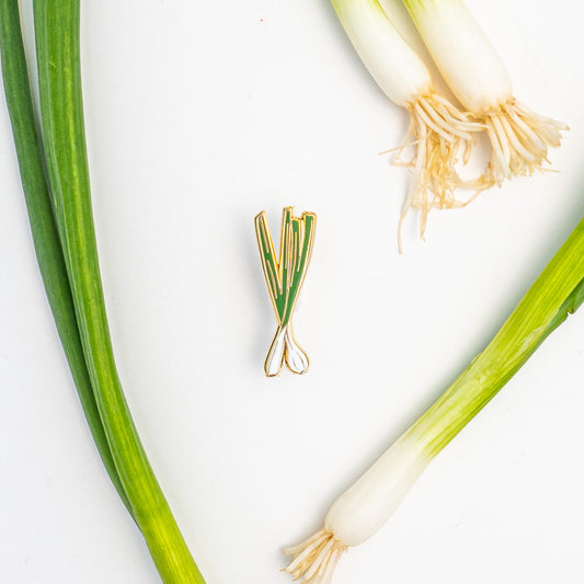Sherry's Palette-Green Onions Enamel Pin-patches + pins-gather here online