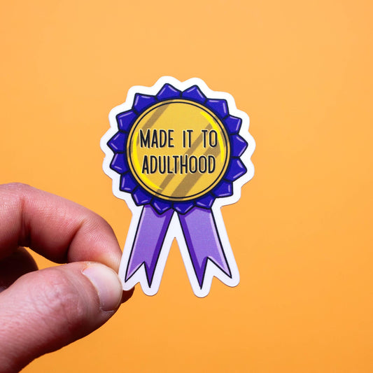 Crafty Queer Studio-Made It To Adulthood Sticker-accessory-gather here online
