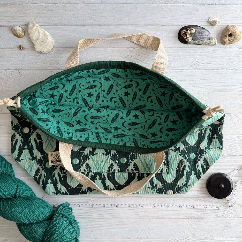 Home Row Handcraft-Drey Project Bag - Song of The Sea-craft organizer-gather here online
