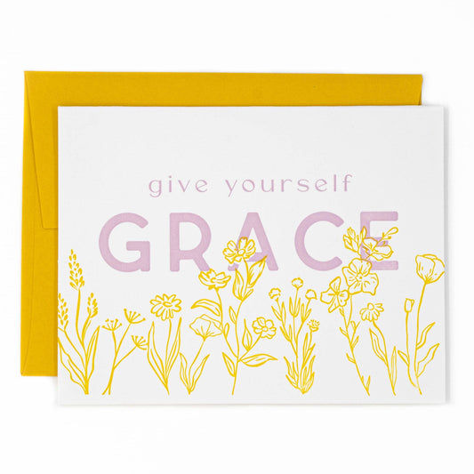 Sherry's Palette-Give Yourself Grace Greeting Card-greeting card-gather here online